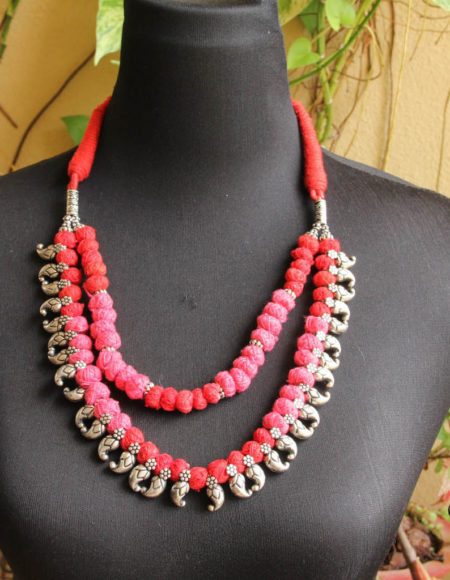 Thread bead necklace NND 2658