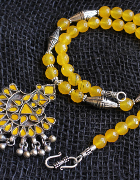 Afghan glass tribal necklace NND 3623