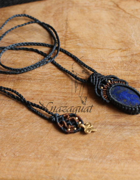 Macrame hand crafted Bohemian necklace NND 3940