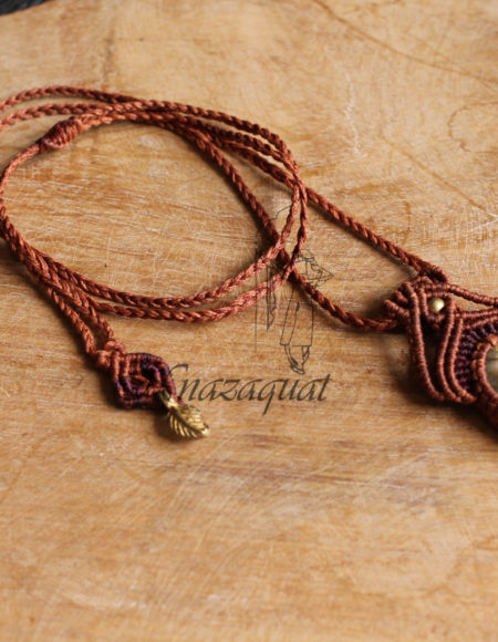 Macrame hand crafted Bohemian necklace NND 3941