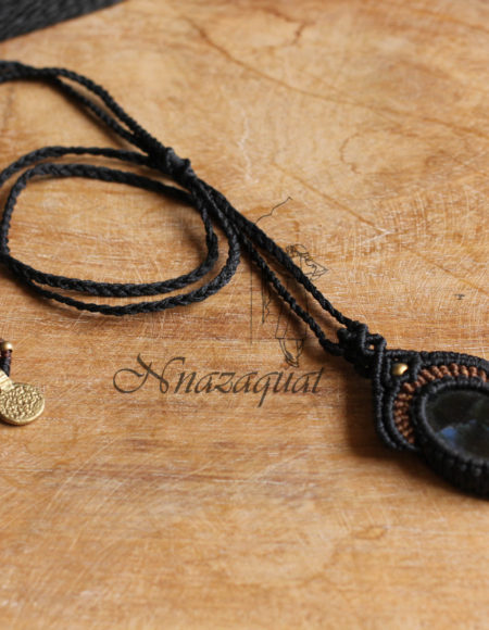 Macrame hand crafted Bohemian necklace NND 3942