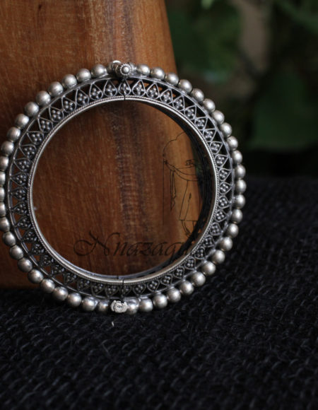 Pure silver handcrafted kada SS 258