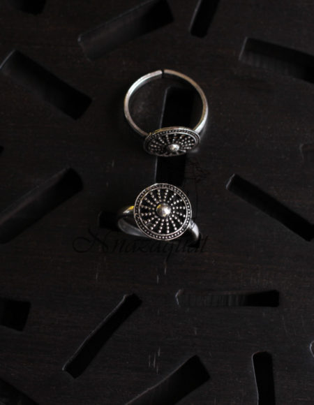 Pure silver handcrafted toe rings SS 289