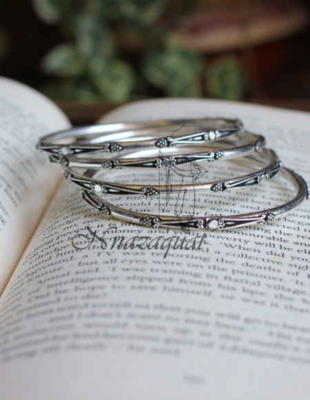 Pure silver handcrafted bangles SS 533