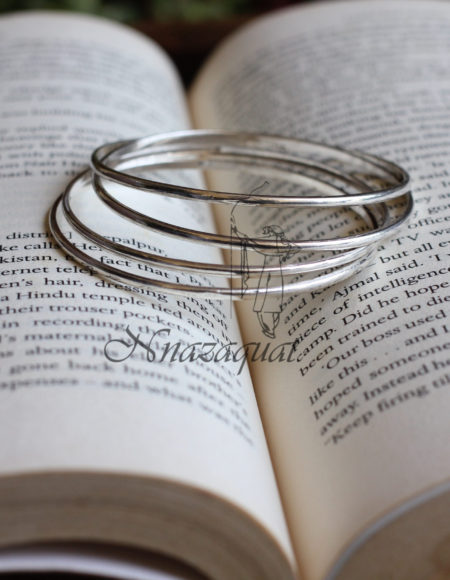 Pure silver handcrafted bangles SS 538