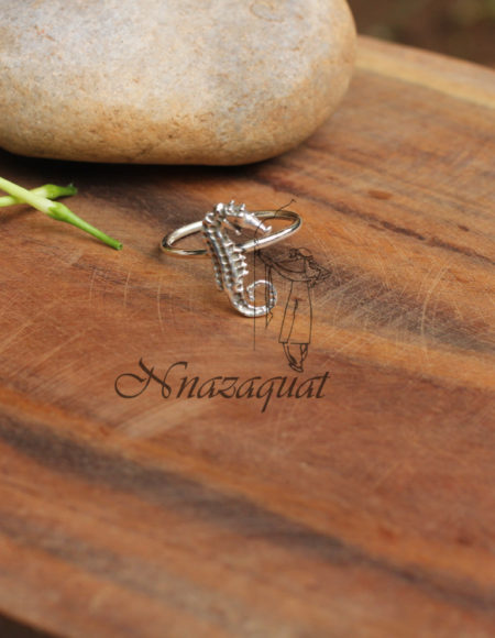 Sea horse Pure silver ring SS 825