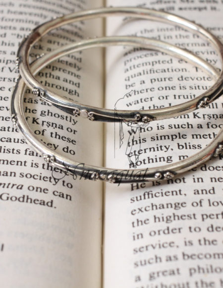 Pure silver hand crafted bangles SS 868