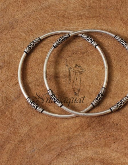 Pure silver hand crafted bangles SS 880