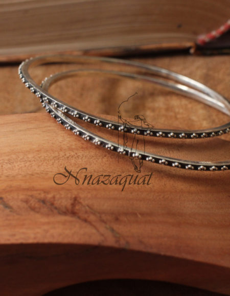 Pure silver hand crafted bangles SS 883