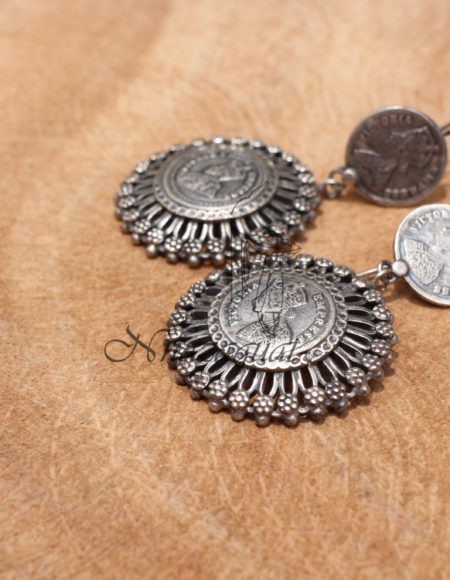 Pure silver coin danglers SS 887
