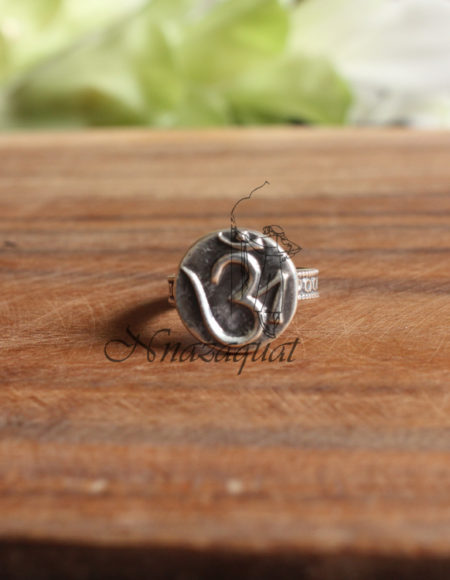 Om pure silver ring SS 1003