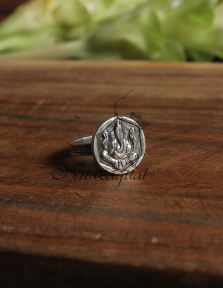 Ganesha pure silver ring SS 1004