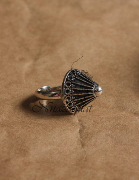 Pure silver Bohemian ring SS 1024