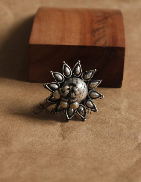 Pure silver bohemian ring SS 1028