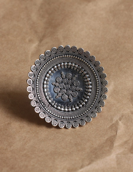 Pure silver bohemian ring SS 1031