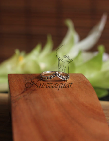 Pure silver finger ring SS 1051