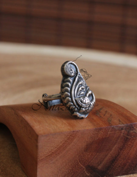 Pure silver peacock ring SS 1101