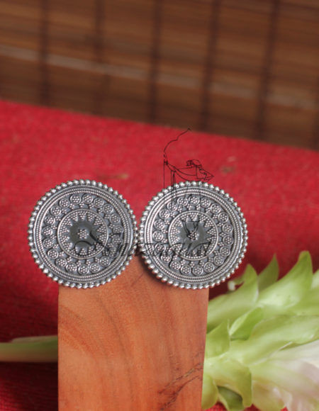 Pure silver ear studs SS 958