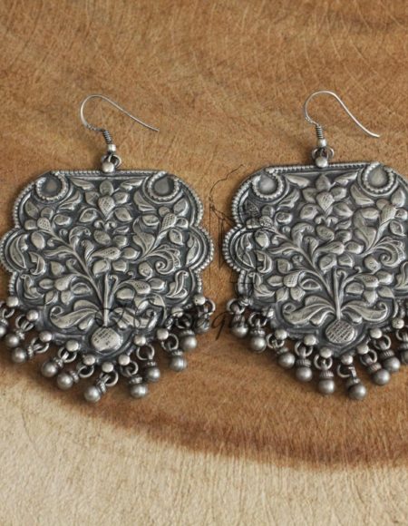 Pure silver handcrafted earrings SS 1134