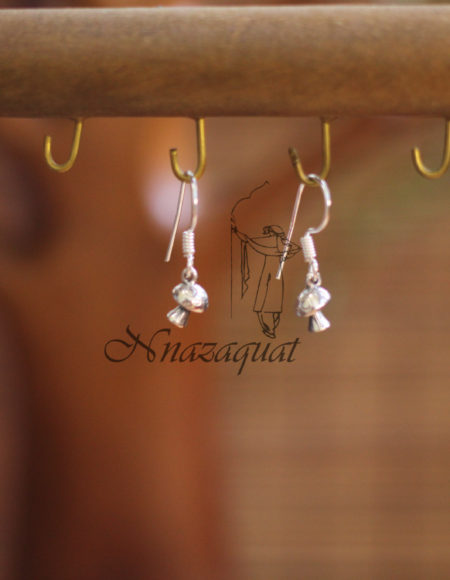 Pure silver mushroom earrings  SS 1252