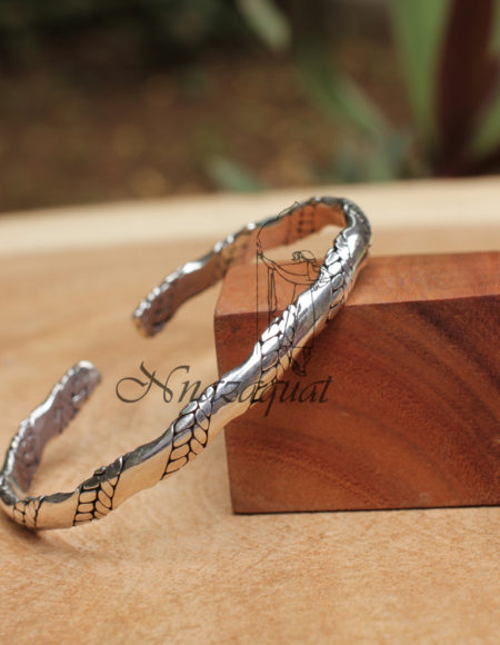 Pure silver handcrafted braided kada/bangle SS 1290