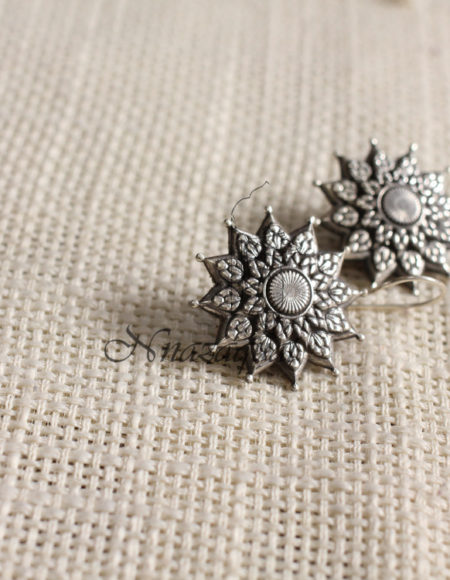 Pure silver handcrafted earrings SS 1453