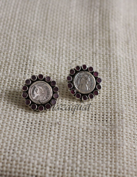 Pure silver handcrafted stud earrings SS 1460