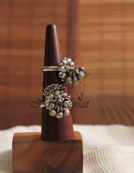 Pure silver double rings SS 1481