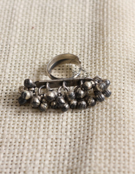 Pure silver ghungroo ring SS 1482
