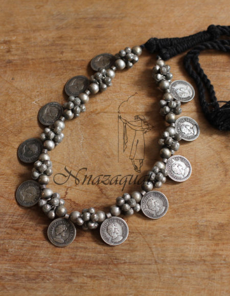 Silver lookalike Tribal necklace SLA 10