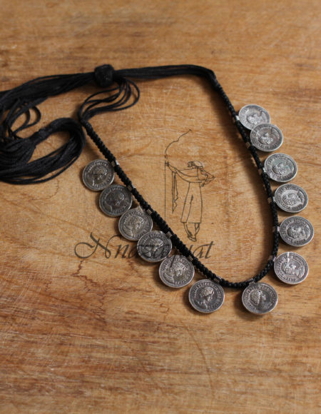Silver lookalike Tribal necklace SLA 17