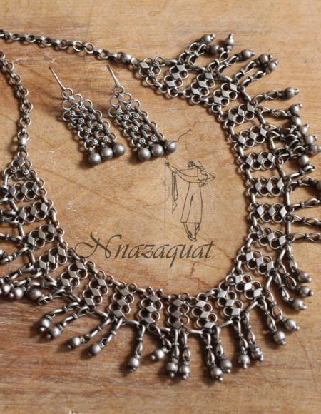Silver lookalike Tribal necklace SLA 40