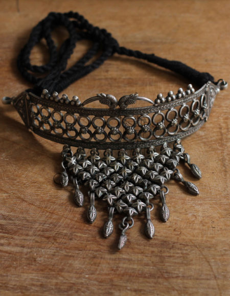 Silver lookalike Tribal choker SLA 48