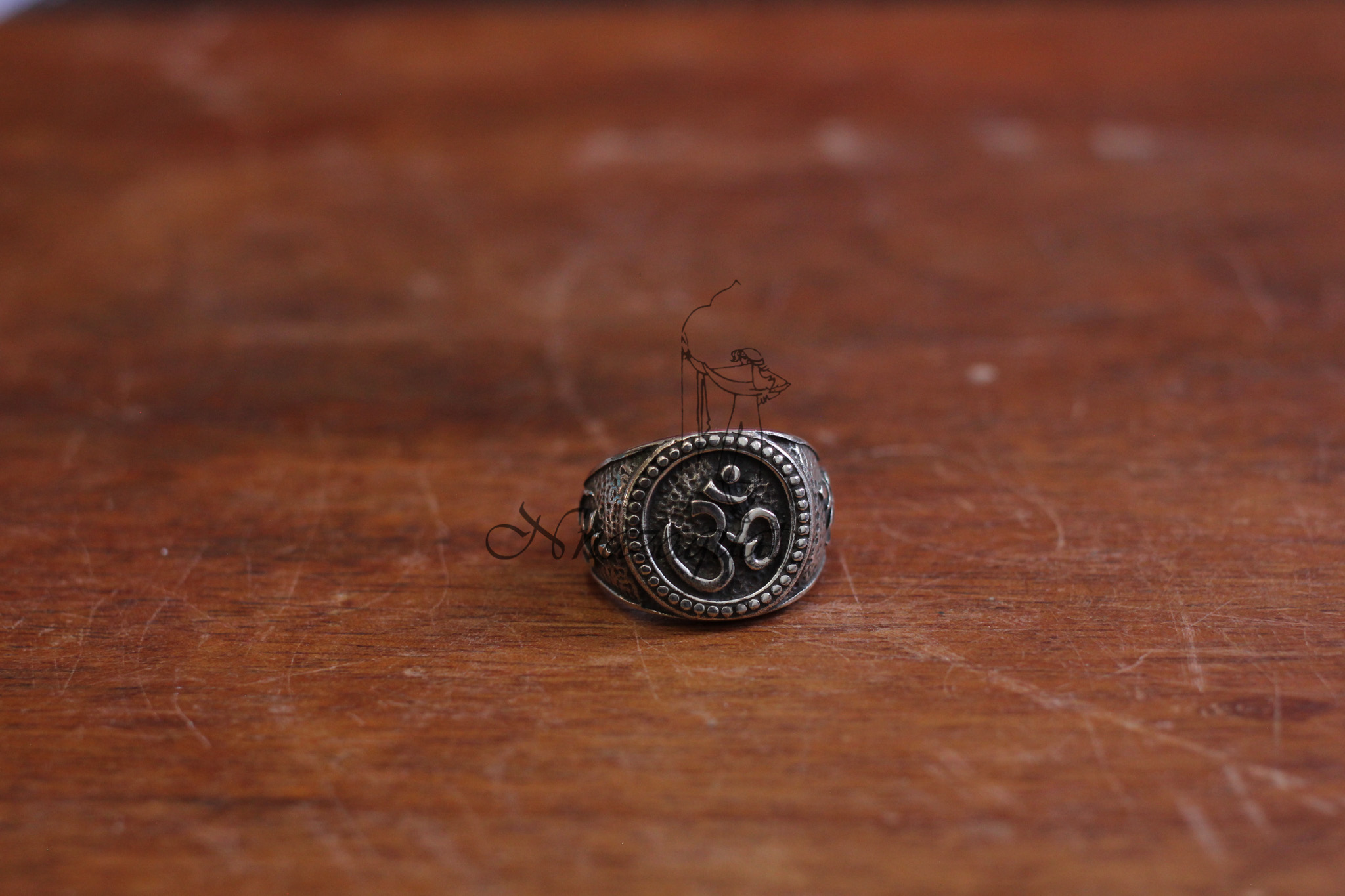 Pure silver Om ring SS 1598