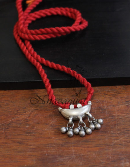 Pure silver handcrafted thread necklace SS 1781