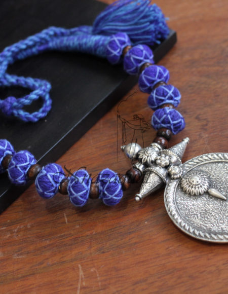 Pure silver handcrafted thread necklace SS 1788