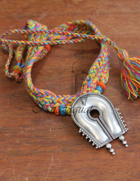 Pure silver handcrafted thread necklace SS 1797