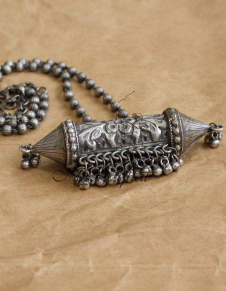 Silver lookalike Tribal necklace SLA 67
