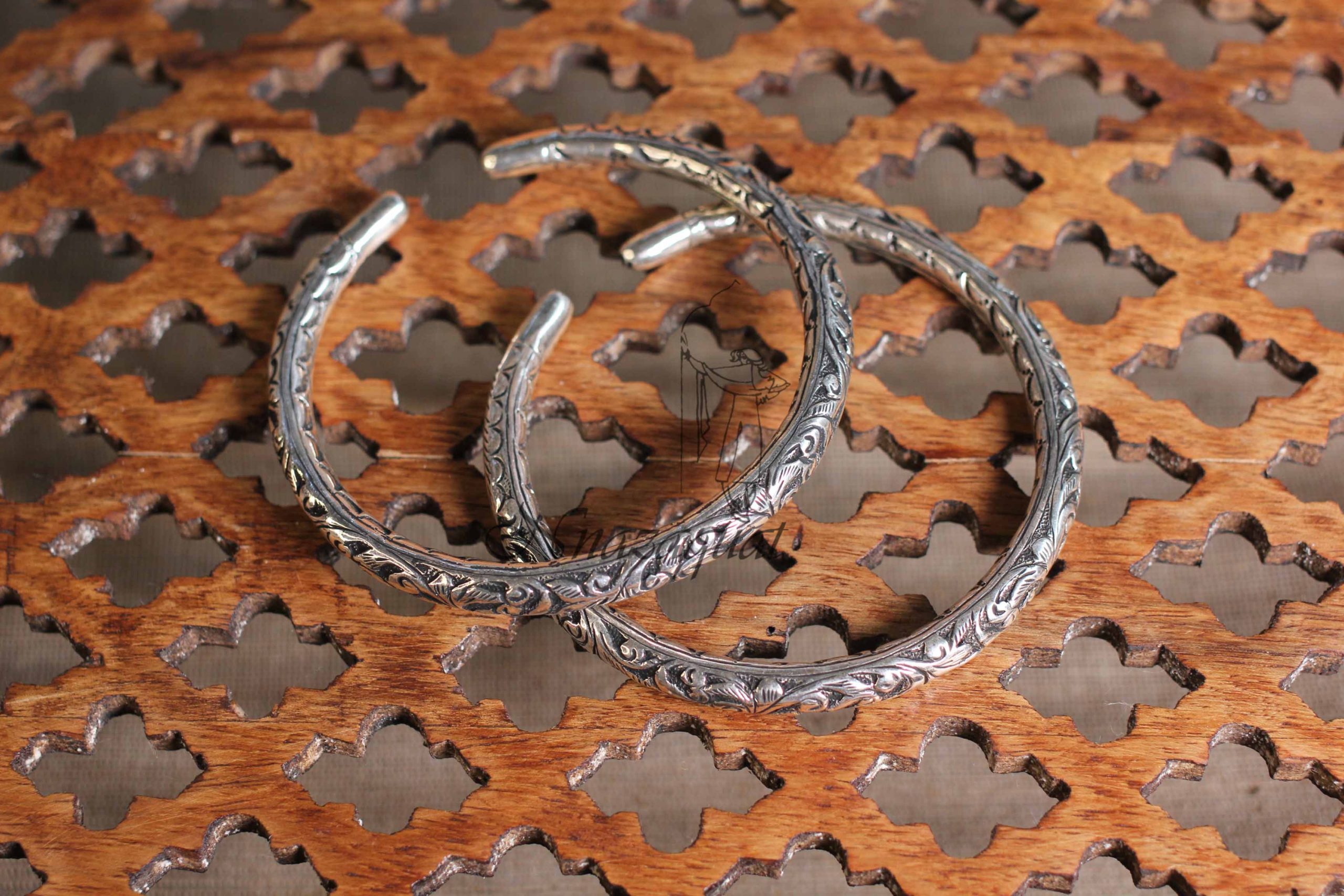 Pure silver kada/Payal SS 1838
