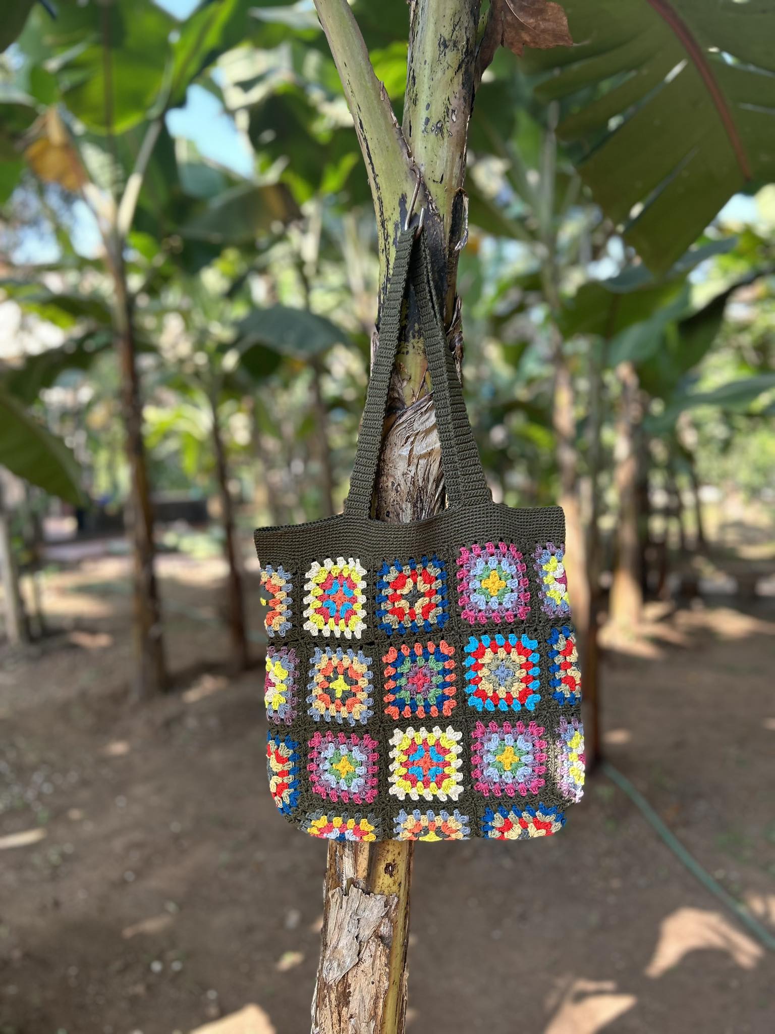 Multicolor Crochet Bag CR 10