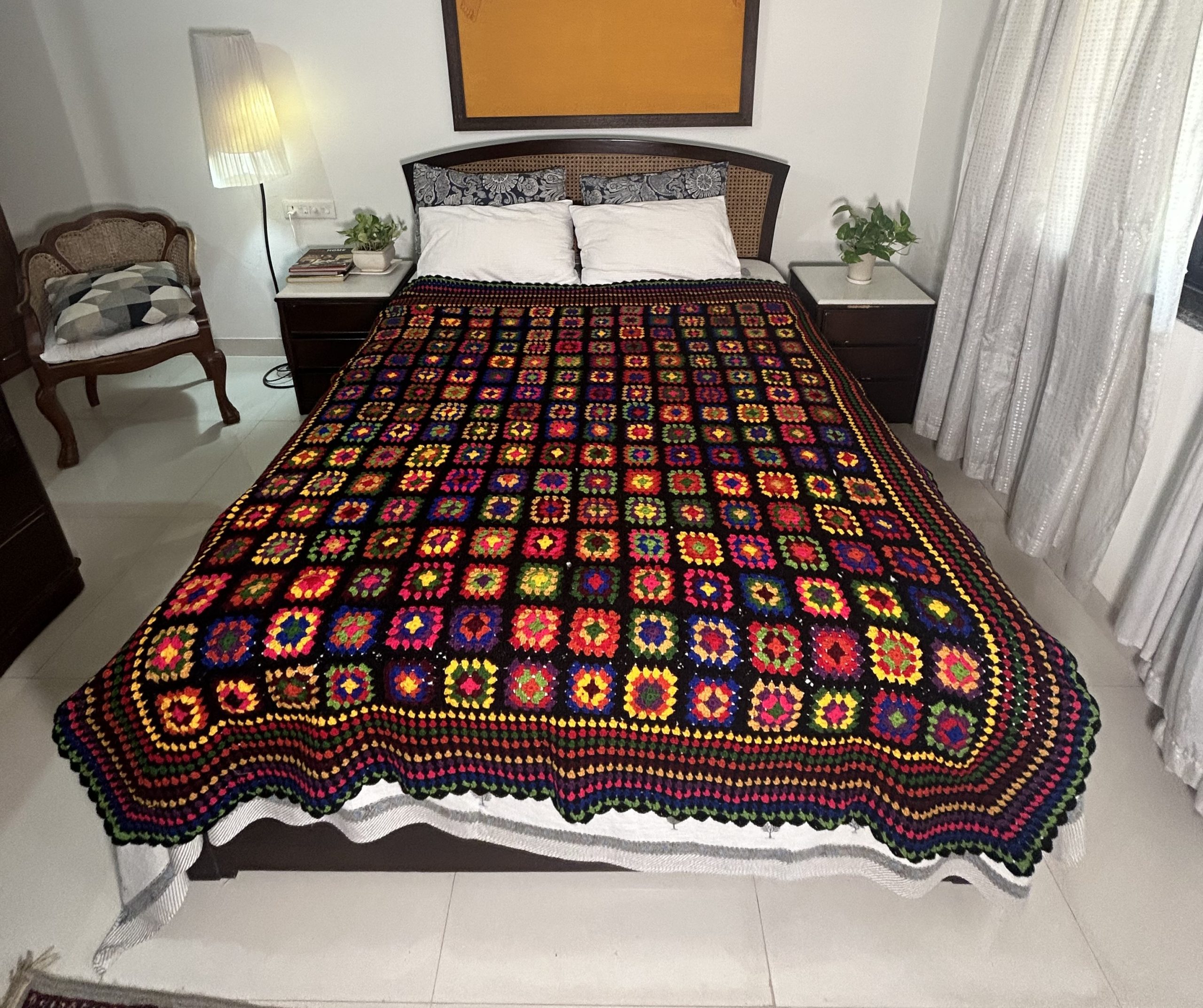 Crochet granny square blanket CR 6