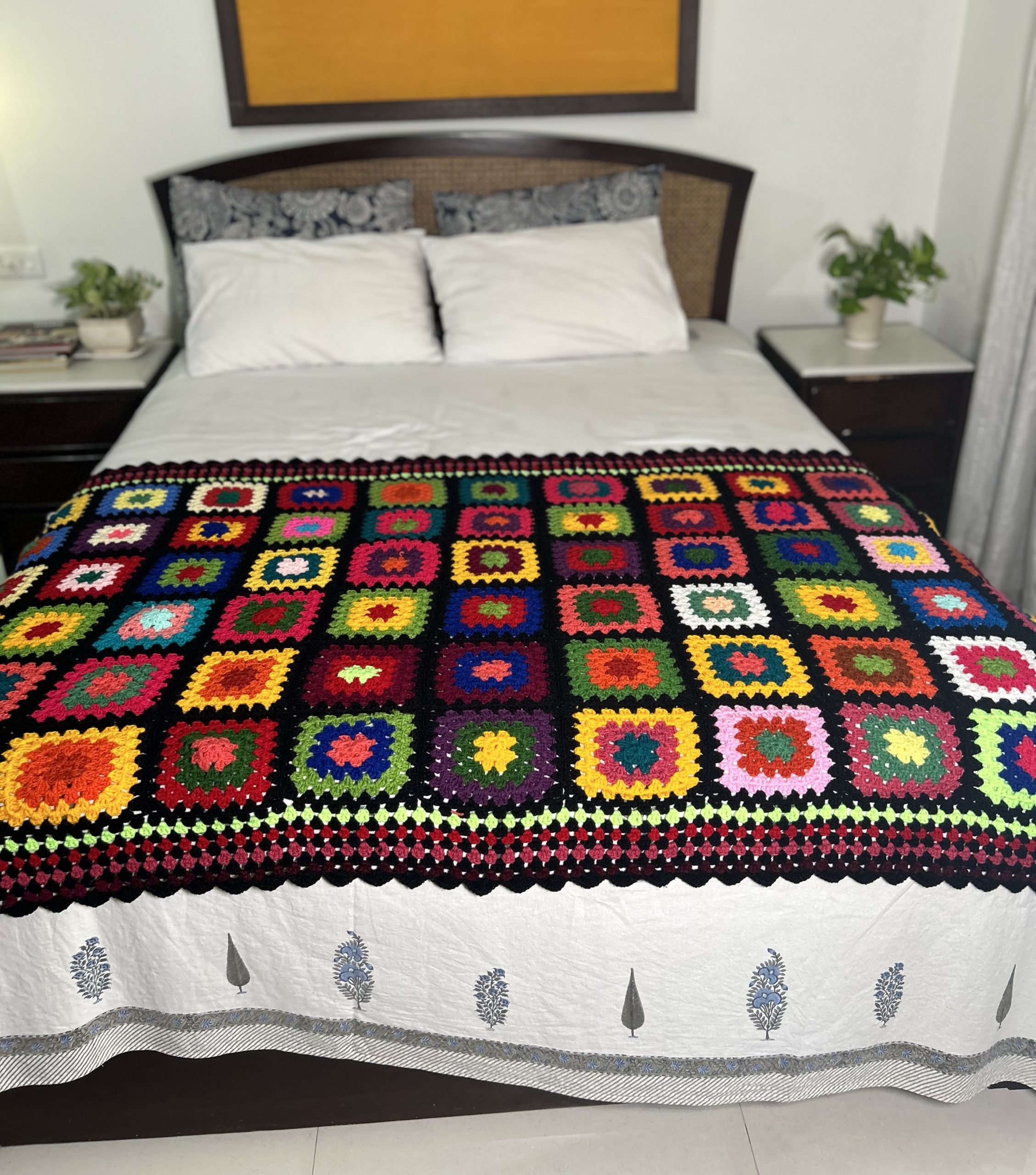 Crochet granny square blanket CR 7