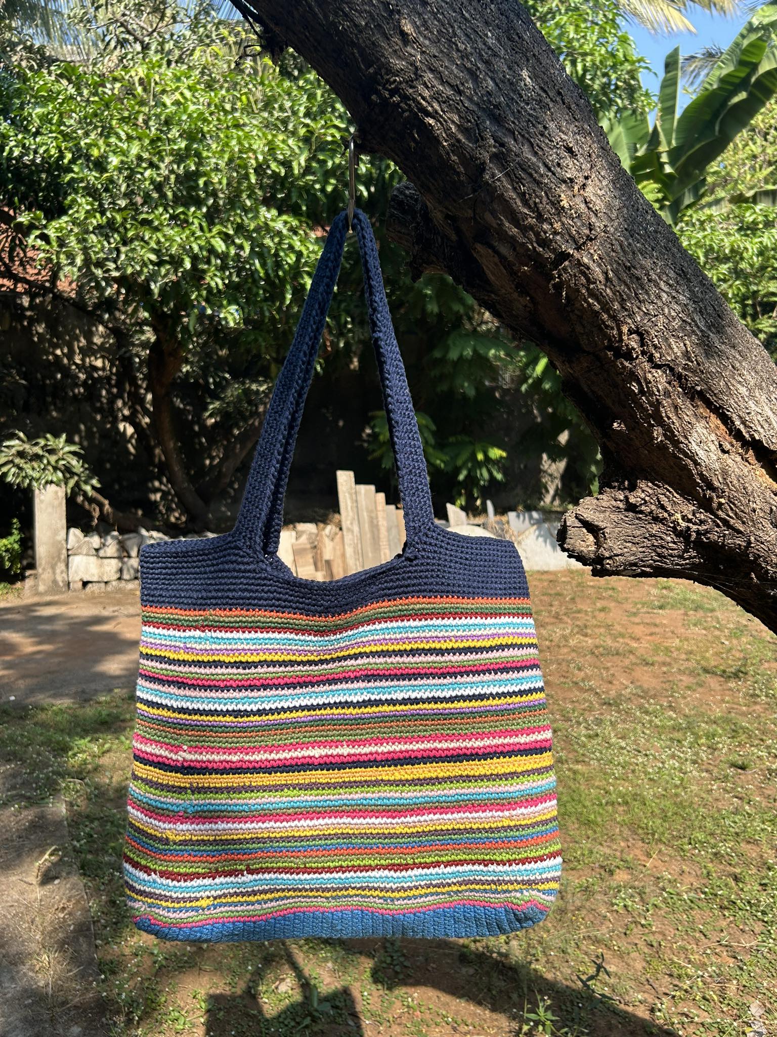 Multicolor Crochet Bag CR 8