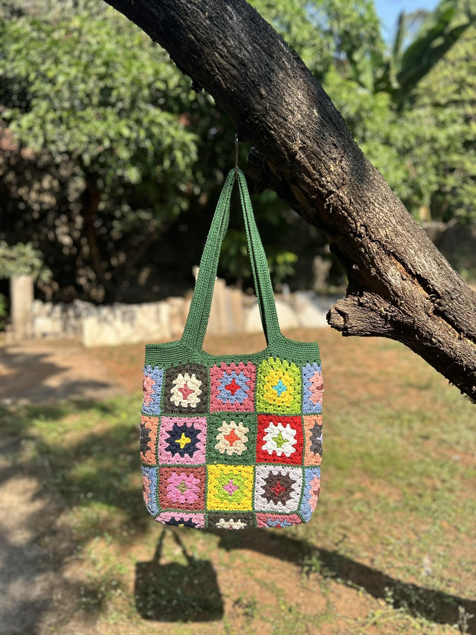 Multicolor Crochet Bag CR 9