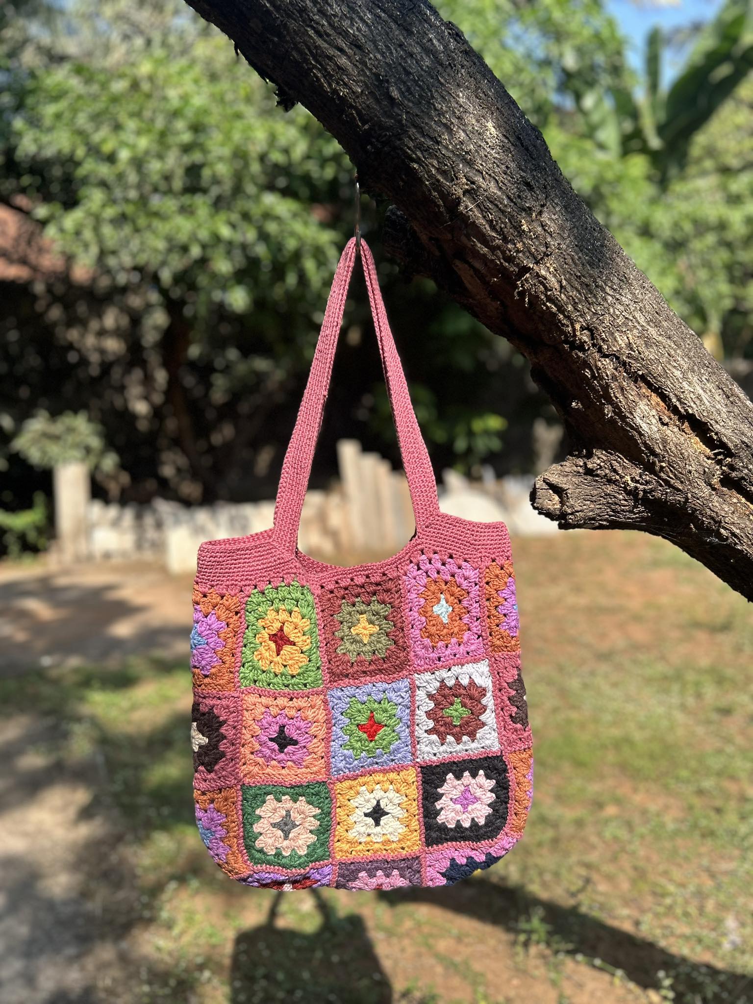 Multicolor Crochet Bag CR 9M