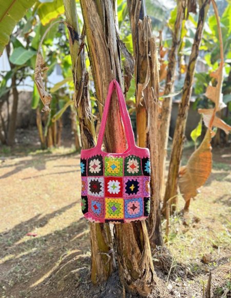 Multicolor Crochet Bag CR 9P