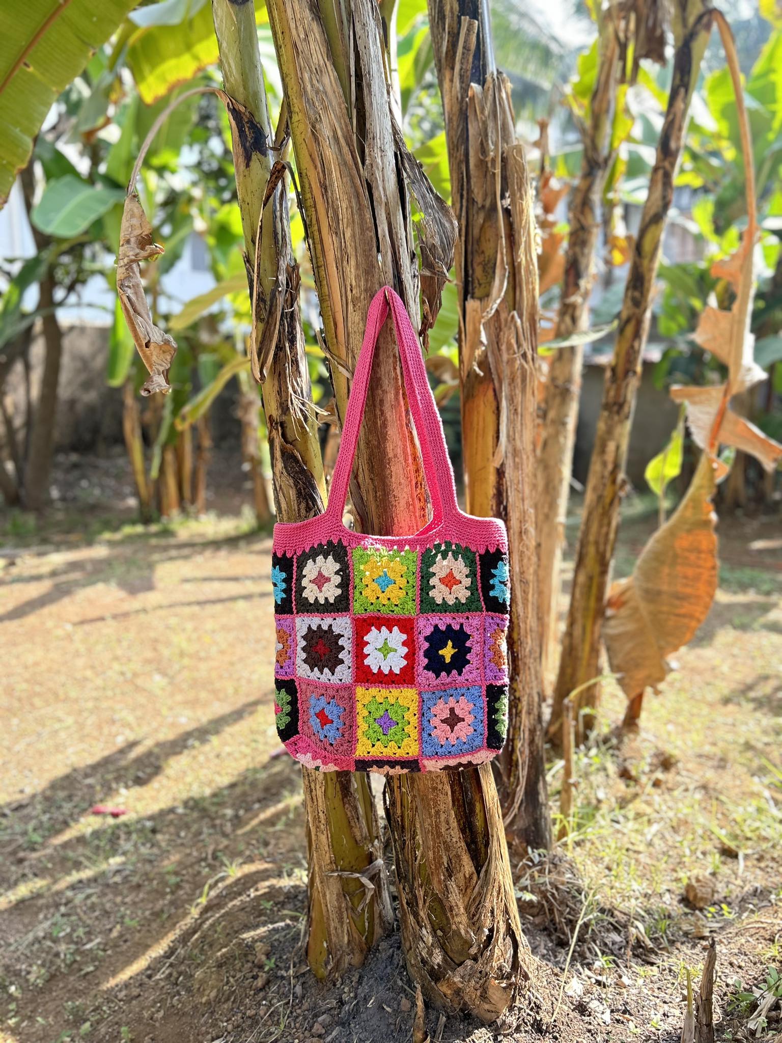 Multicolor Crochet Bag CR 9P