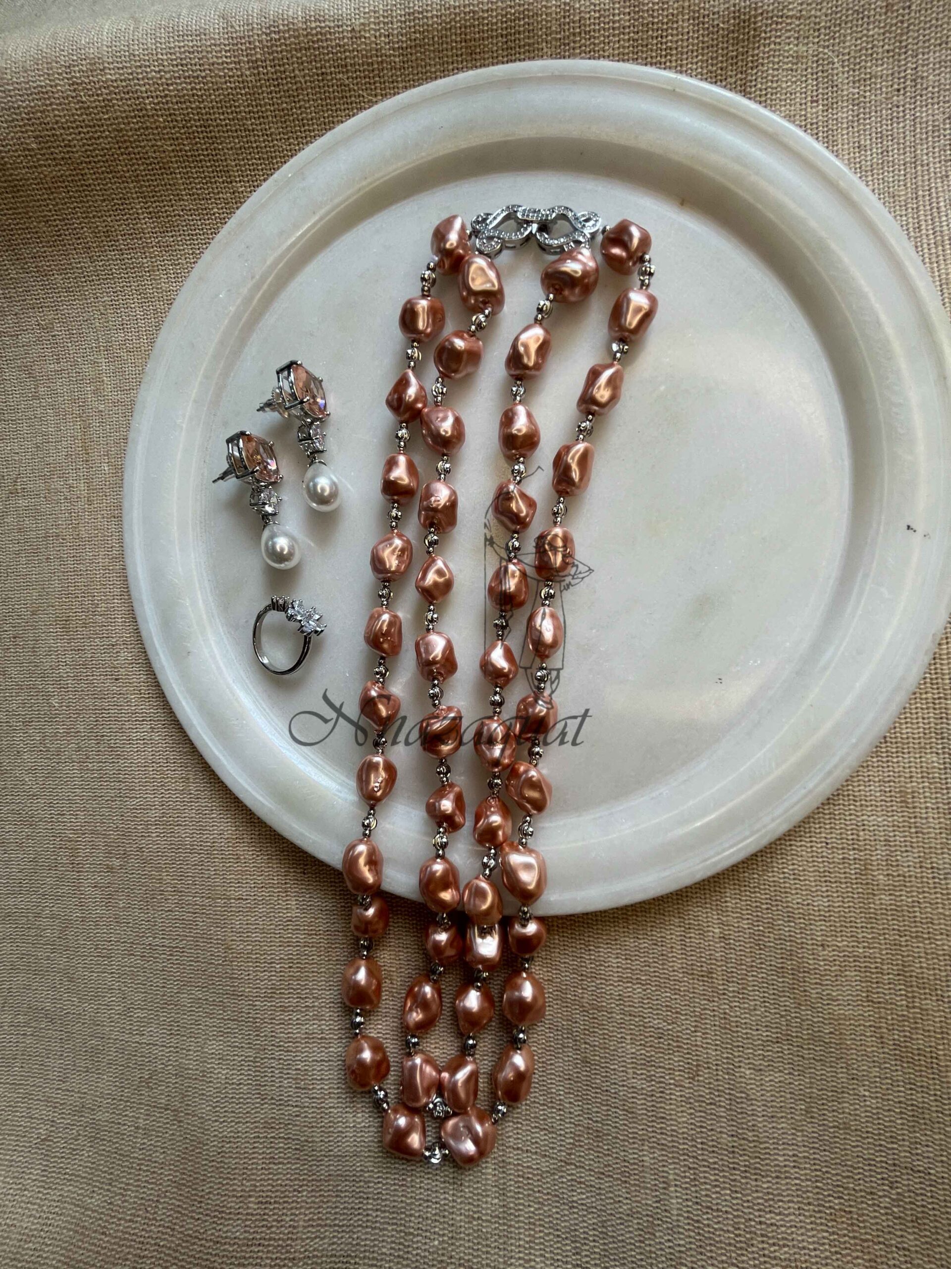Pearl necklace set combo 07
