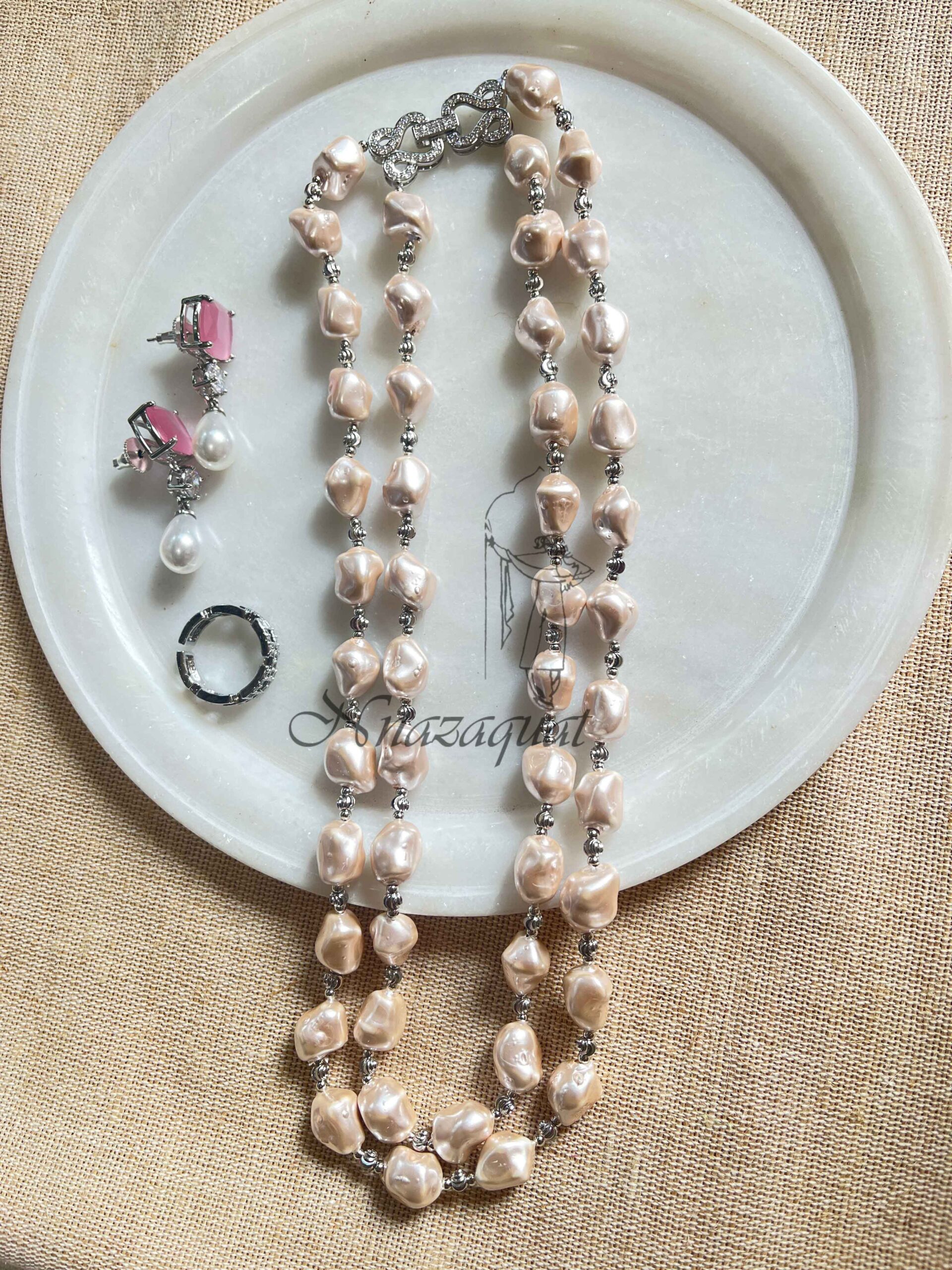 Pearl necklace set combo 09