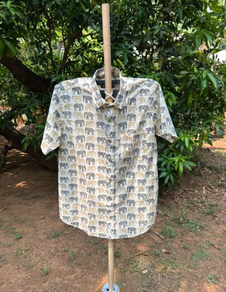 Multicolor Cotton Block Print Shirt